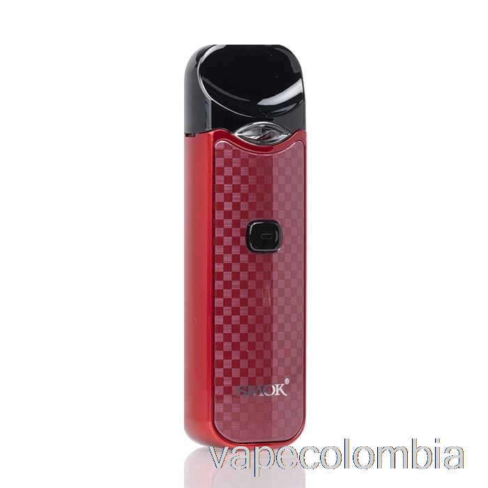 Kit Vape Completo Smok Nord 15w Pod Kit Fibra De Carbono Rojo